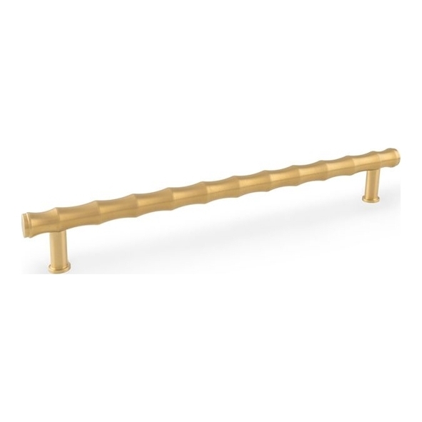 AW809B-224-SBPVD • 224mm c/c • Satin Brass PVD • Alexander & Wilks Bamboo T-Bar Cabinet Pull Handle