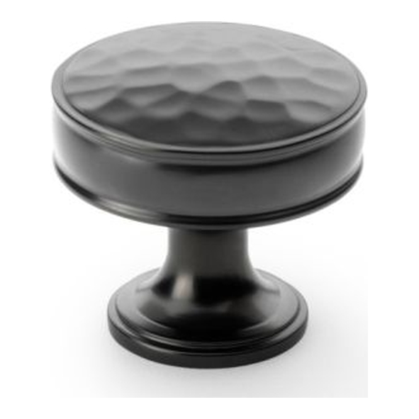 AW818-38-DBZ • 38mm • Dark Bronze • Alexander & Wilks Leila Hammered Cabinet Knob