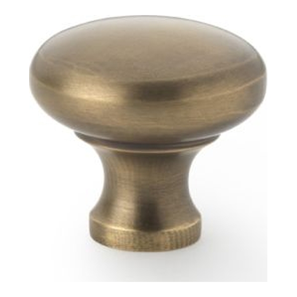 AW836-32-AB • 32mm • Antique Brass • Alexander & Wilks Wade Round Cabinet Knob