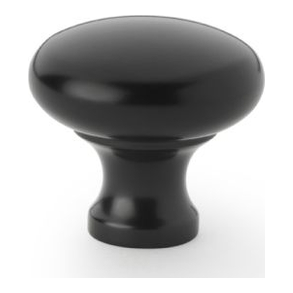 AW836-32-BL • 32mm • Black • Alexander & Wilks Wade Round Cabinet Knob