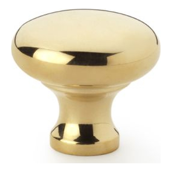 AW836-32-PB • 32mm • Polished Brass • Alexander & Wilks Wade Round Cabinet Knob