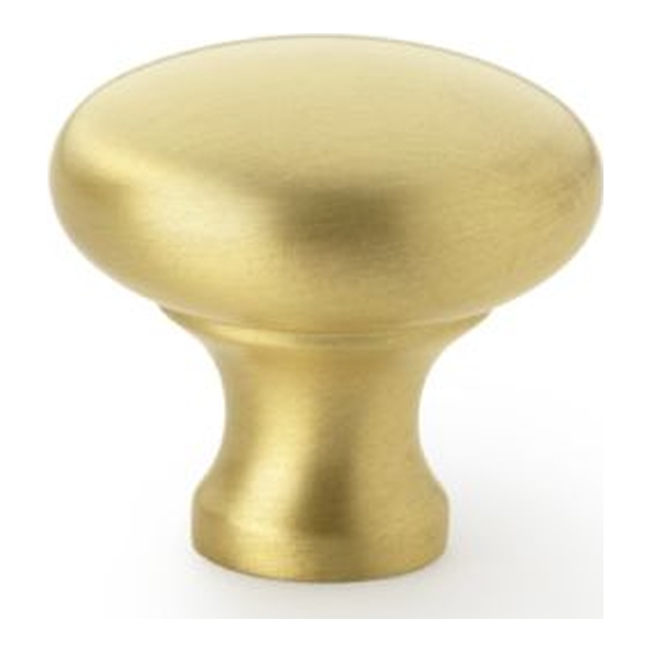 AW836-32-SB • 32mm • Satin Brass • Alexander & Wilks Wade Round Cabinet Knob