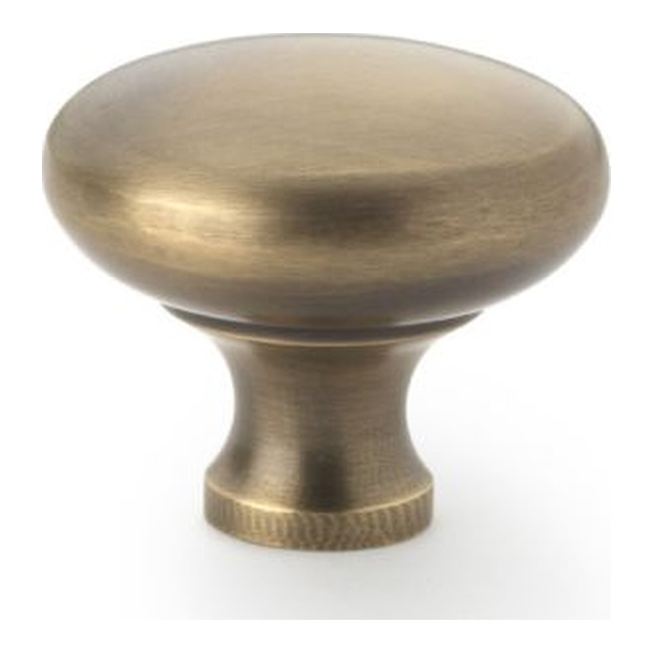 AW836-38-AB • 38mm • Antique Brass • Alexander & Wilks Wade Round Cabinet Knob