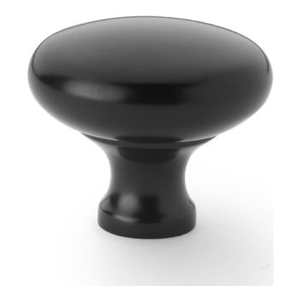 AW836-38-BL • 38mm • Black • Alexander & Wilks Wade Round Cabinet Knob