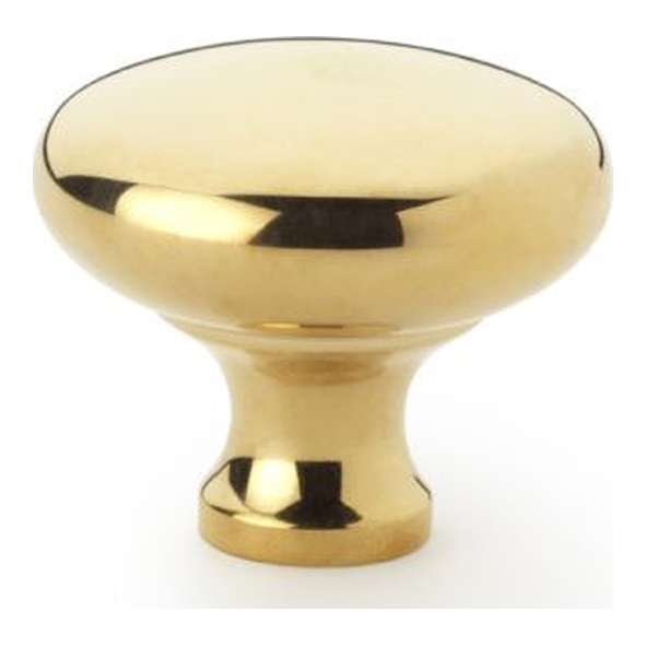 AW836-38-PB • 38mm • Polished Brass • Alexander & Wilks Wade Round Cabinet Knob