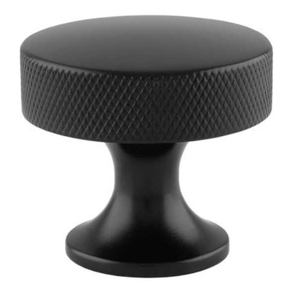 AW841-38-BL • 38mm • Black • Alexander & Wilks Berlin Knurled Cabinet Knob