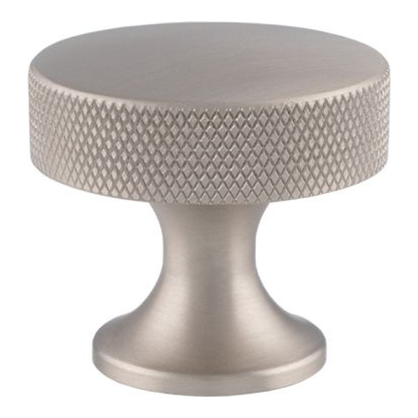 AW841-38-SN • 38mm • Satin Nickel • Alexander & Wilks Berlin Knurled Cabinet Knob