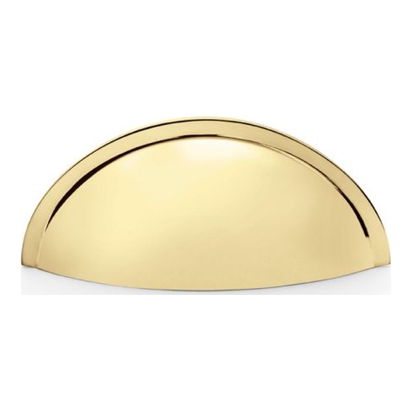 AW909PB • 57mm • Polished Brass • Alexander & Wilks Quieslade Cup Pull Handle