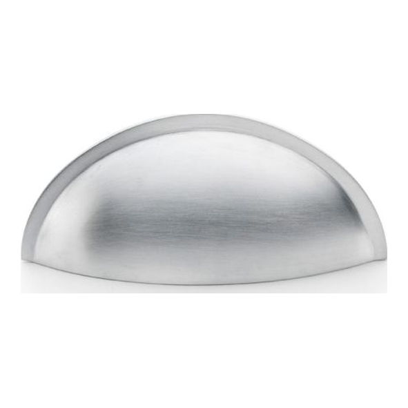 AW909SC • 57mm • Satin Chrome • Alexander & Wilks Quieslade Cup Pull Handle