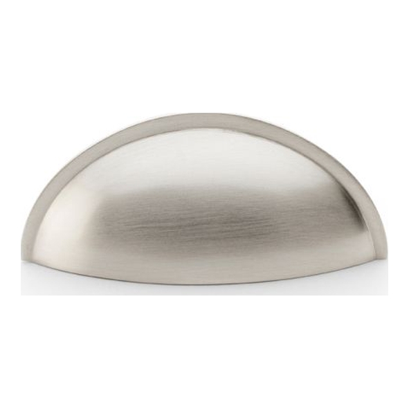 AW909SN • 57mm • Satin Nickel • Alexander & Wilks Quieslade Cup Pull Handle