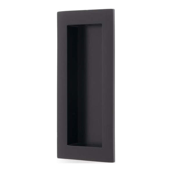 AW911-100-BL • 100 x 45mm • Black • Alexander & Wilks Rectangular Flush Pull Handle