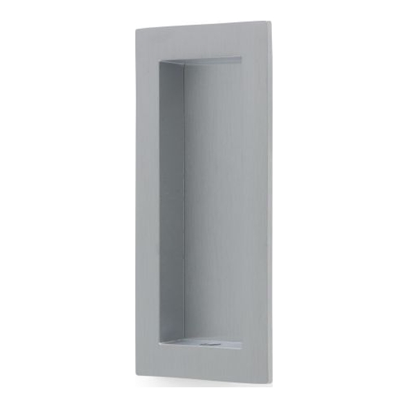 AW911-100-SC • 100 x 45mm • Satin Chrome • Alexander & Wilks Rectangular Flush Pull Handle