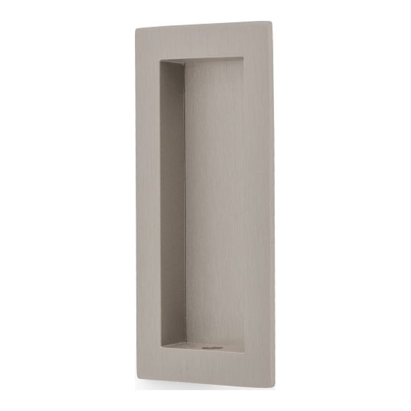 AW911-100-SN • 100 x 45mm • Satin Nickel • Alexander & Wilks Rectangular Flush Pull Handle