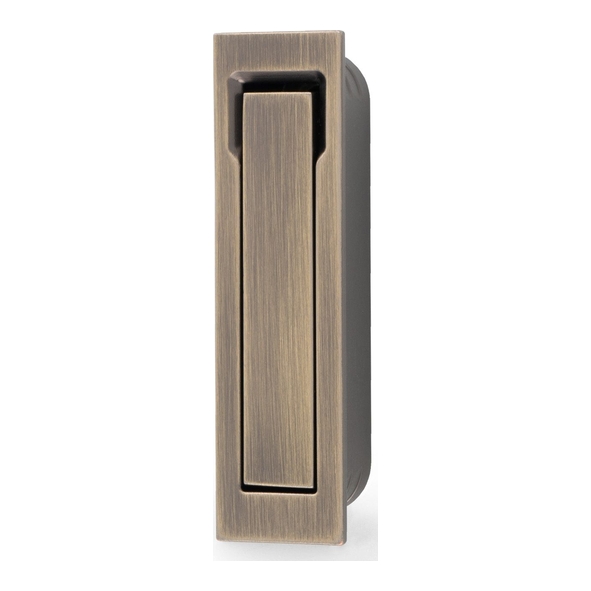 AW990AB • 70 x 19mm • Antique Brass • Alexander and Wilks Square Sliding Door Edge Pull