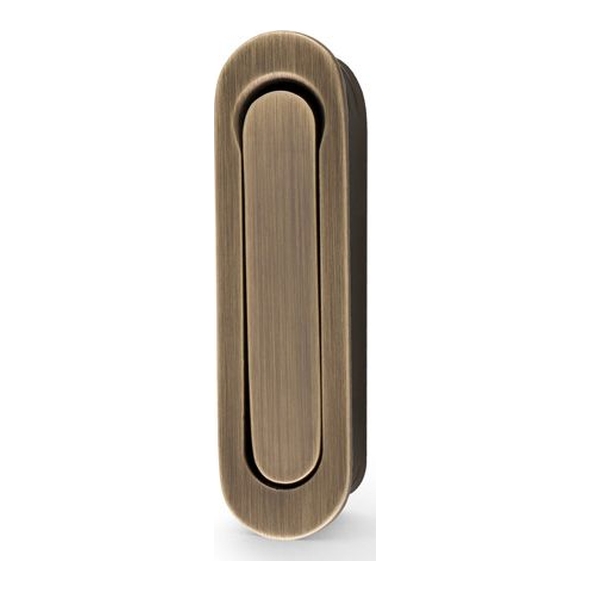 AW991AB • 70 x 19mm • Antique Brass • Alexander and Wilks Radius Sliding Door Edge Pull