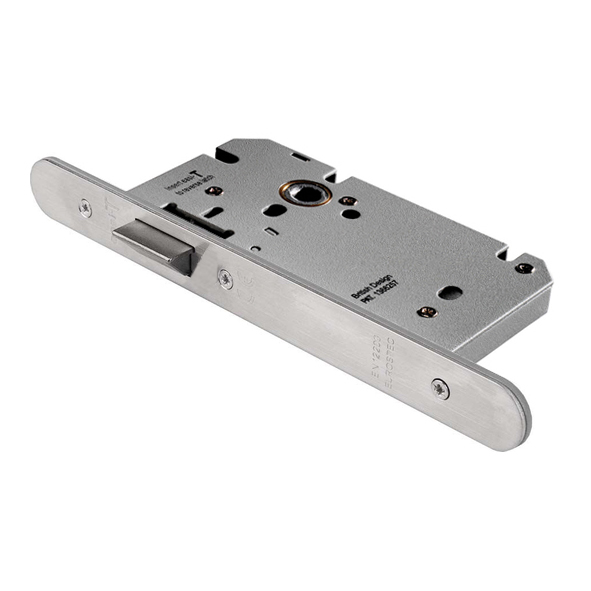 DLS0060LSSS/R • 085mm [060mm] • Satin Stainless • Radiused • Architectural Euro Standard Latch