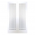 XL Joinery Internal White Primed Cheshire Door Pairs [Clear Glass] - view 1