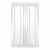 XL Joinery Internal White Primed Worcester Doors Door Pairs [Clear Glass] - view 1
