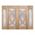 LPD External Unfinished Oak Majestic Raised Moulding Sidelights [Zinc Bevelled Double Glazed] - view 2