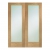 XL Joinery Internal Oak Pattern 10 Door Pairs [Clear Glass] - view 1