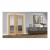 Deanta Internal Oak Ely 1 Full Light Pre-Finished Doors [Clear Etched Glass] - view 3