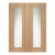 XL Joinery Internal Oak Palermo Door Pairs [Clear Glass] - view 1